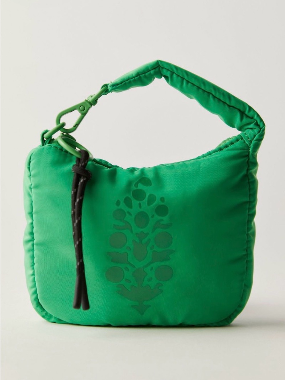 Free People Kelly Green Padded Mini Hobo Pouch